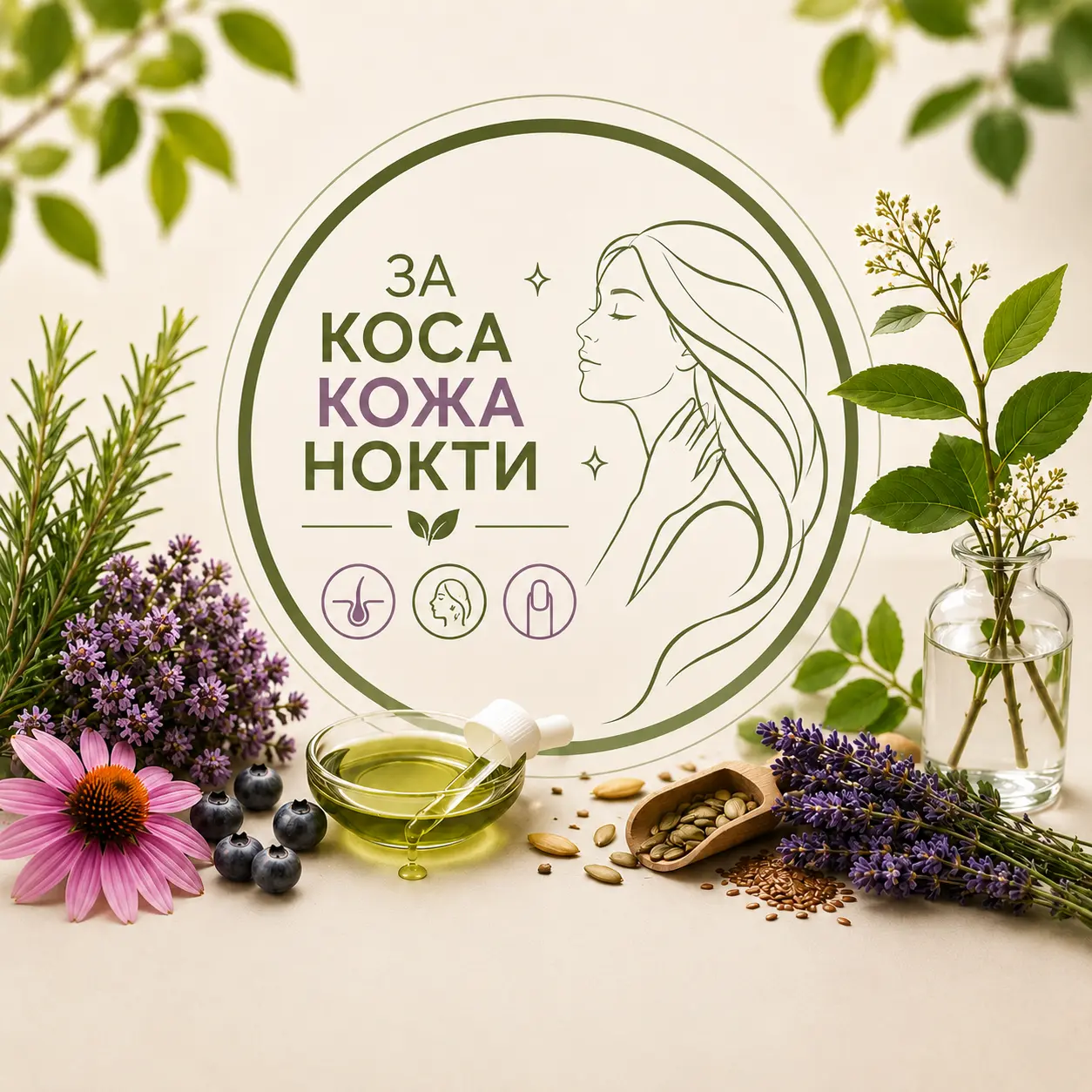 Коса, кожа и нокти